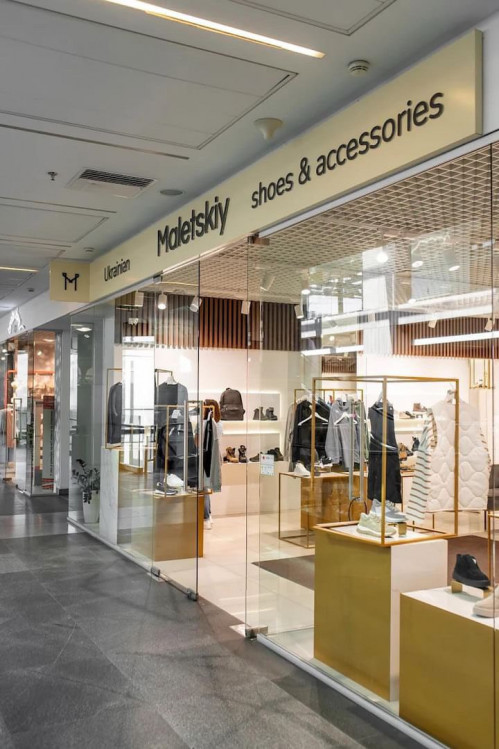 Вывеска для бренда @maletskiy.brand в Днепре, ТЦ Пассаж.